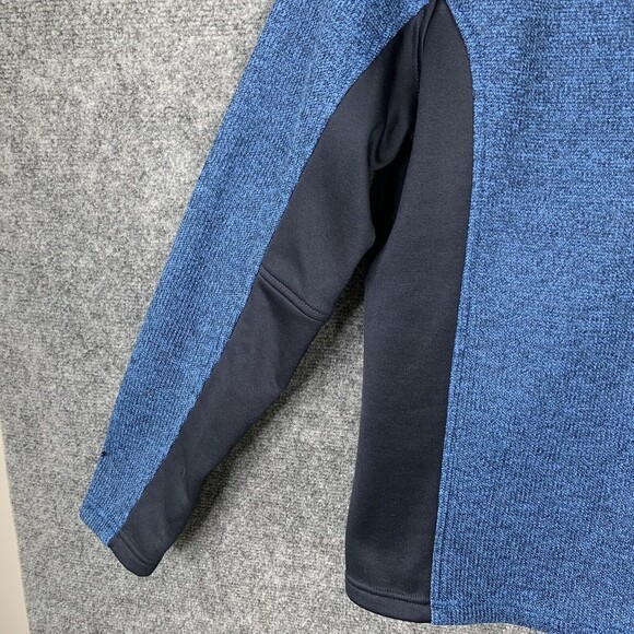 Spider Heavy Knit Athletic Top Men M 1/2 Zip Long Sleeve Stretch Sides - Picture 5 of 15